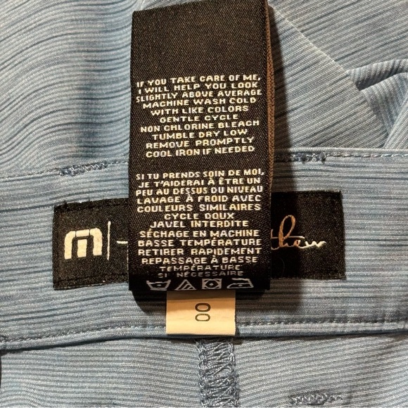 Travis Mathew Shorts Mens 38 Blue 10" Hybrid Golf Casual Preppy Performance - Picture 8 of 9